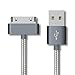 Enligten 2-Pack 3FT 6FT Extra Long 30 Pin to USB SYNC and Charge Cable Cord for Apple iPhone 4/4s, iPod 1-6 Gen, iPod 1-4 Gen, iPad 1-3 Gen (Gray)