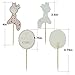 ZUNKOM PROPARTY Pink Giraffe It is A Girl Baby Shower Cake Cupcake Toppers Picks for Party Decorations Supplies 24 PCS by