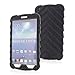 Samsung Galaxy Tab 3 (does not fit LITE) 8 inch (2013) Drop Tech Black Gumdrop Cases Silicone Rugged Shock Absorbing Protective Dual Layer Cover Case