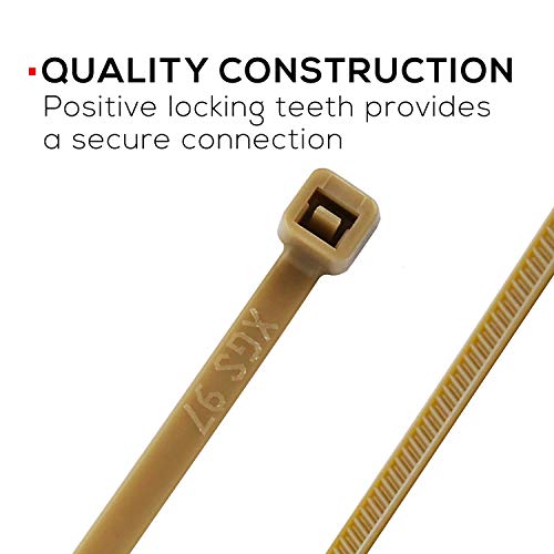 Nylon Zip Cable Tie Kit,Multi-Purpose Self-Locking Cable Ties Wire Tie Wraps - 650 Pieces (Combo Pack)- Multi Color,Assorted Lengths 4", 6", 8", 11" (45-LB Strength)