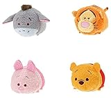 Disney Winnie the Pooh and Pals ''Tsum Tsum'' Plush - Mini - 3 1/2'' Tigger, Piglet, Pooh, and Eeyore