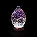 Aromatherapy Essential Oil Diffuser for Therapeutic Oils, w/ 3D Glass Vase | Cool Mist Difusor for Bedroom | LED Color Light Display & Auto Shut-Off | Humidifier, Fragrance Machine for Home & Dorm Use