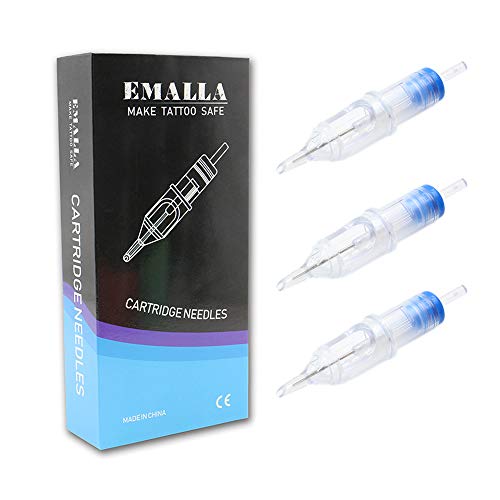 Tattoo Needle Cartridges - CINRA 20Pcs Professional Disposable 9RS Tattoo Cartridge Needles Round Shader for Tattoo Gun, Tattoo Supplies, Tattoo kits (1209RS)