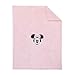 Disney Minnie Mouse Super Soft Plush Sherpa Baby Blanket with Applique, Pink/Black/White