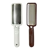 Microplane Colossal Pedicure Rasp Foot File - 1 White and 1 Brown Duo Set