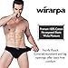 wirarpa Men's Breathable 100 Cotton Briefs Underwear No Fly Soft Covered Waistband Underpants 4 Pack Medium