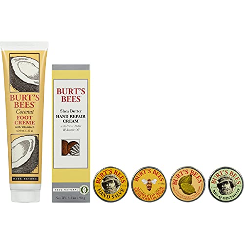 Burt's Bees Classics Gift Set, 6 Products in Giftable Tin – Cuticle Cream, Hand Salve, Lip Balm, Res-Q Ointment, Hand Repair Cream and Foot Cream 4 Burt's Bees Classics Gift Set, 6 Products in Giftable Tin – Cuticle Cream, Hand Salve, Lip Balm, Res-Q Ointment, Hand Repair Cream and Foot Cream