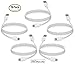 Tricon Lightning to USB Cable, 5 Pack 6 FT/2 Meter [Heavy Duty] iPhone Charging Cord iPad Charger for Apple iPhone 7/7 Plus/6/6S Plus/SE/iPad Mini/Air/Pro/iPod/Beats Pill+, Compatible with iOS10