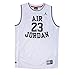 Nike Jordan Boys Youth Classic Mesh Jersey Shirt (M(10-12YRS), White/Black)