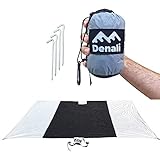 Waterproof Outdoor Blanket For Beach, Backyard or the Back Country. Perfect Rainfly or Tarp (XL 60″ x 90″) The Ideal Camping and Hiking Accessories Includes Durable Metal Stakes and Attached Stuff Bag