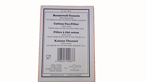Teenetz aus 100 % Baumwolle 9 cm Teestrumpf Teesieb Teefilter Baumwollnetz – Bild 4