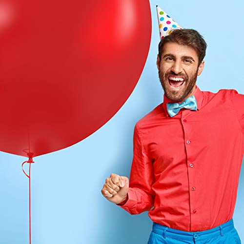 image for Prextex Red Giant Balloons - 8 Jumbo 36 Inch Red Balloons for Photo Sh