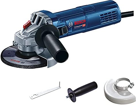 Bosch Professional Angle Grinder GWS 9-125 S (900 Watt, Disc Diameter 125 mm, Includes Additional Handle, Protective Cover