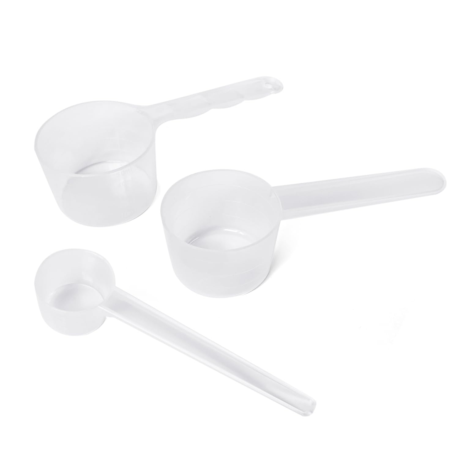 3 Measuring Spoons, Measuring Spoon 50ml, 40ml, Measuring Spoon 5g, Plastic Measuring Spoon, Small Measuring Spoon, Transparent Scale Spoon, Quantitative Auxiliary Tool for Kitchen