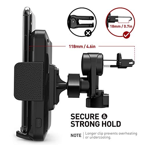 image for TaoTronics Wireless Car Charger Mount, Car Phone Holder for Air Vent, 