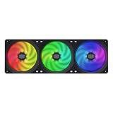 Cooler Master MasterFan SF360R ARGB 360mm All-in-One Square Frame Fan w/ 24 Independently-Controlled ARGB LEDs, Cable Management, PWM Control Fan for Computer Case and CPU Liquid Cooler
