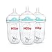 Nuby 3 Piece Comfort 360 Bottle, Transparent, 9 Oz, 3 Count