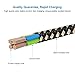 Aasama Nylon Braided 8 Pin Lightning to USB Cable, iPhone Charger 3Feet, 2x 6 Feet, and 10 Feet for iPhone, iPad, iPod (Variety Pack)