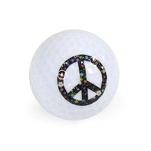 Nitro Novelty Golf Balls, Peace Sign 3