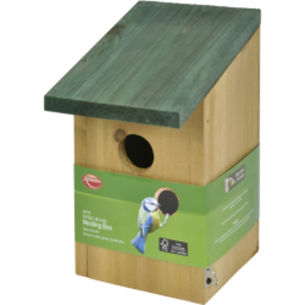 Ambassador Small Wild Bird Wooden Garden Nesting Box Bird House Wall Hanging