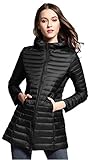 Elezay Women's Winter Light Weight Down Jacket Hooded Coat