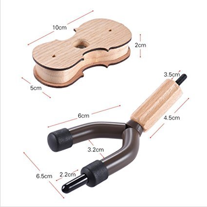 image for Chichitop Rosewood Violin Hanger With Bow Hanger Hardwood Violin Hook 