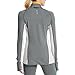 Mission Women's VaporActive Stamina Lightweight 1/4 Zip Long Sleeve Shirt, Quiet Shade/Lunar Rock, Large