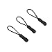 50pcs Zipper Pulls Durable Zipper Tab Nylon Cord Pulls Zipper Tag Zipper Extension Replacement for Backpack , Luggage , Purses, Handbags or Jackets (Black)