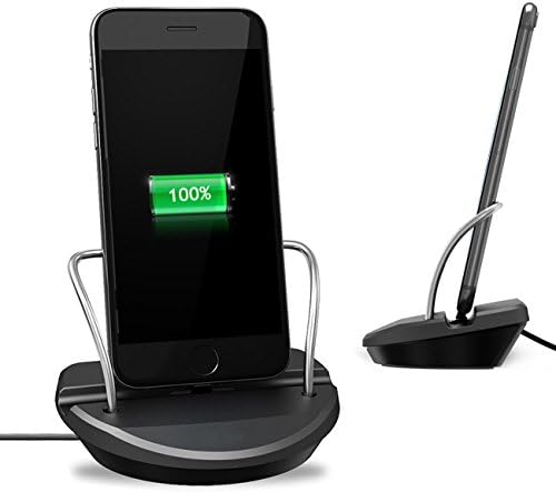 iPhone Charging Dock,GGXH iPhone Desk Charger Stand Charge cradle Charger Station desktop for iPhone 7 6 6s 5 5s SE (Black &amp; gray)