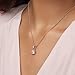 Pandora Jewelry Square Sparkle Halo Cubic Zirconia Necklace in Pandora Rose