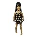 Ari and Friends Fits American Girl 18 inch Dolls - Emoji Bathing Suit Smiley face print - 18 Inch Doll Clothes - Designed In USA to Fit 18 inch Dolls - A modern twist of traditional 18” doll