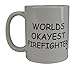 Rogue River Tactical Funny Coffee Mug Wolds Okayest Firefighter Novelty Cup Great Gift Idea For Office Gag White Elephant Humor Fire Fighter Department (Firefighter)