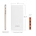 Lumsing 15000mAh Portable Charger 3-Port External Battery Power Bank (White)