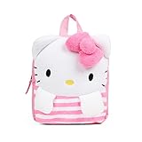 Sanrio Hello Kitty Pink Plush Raschel 12 inches Mini Backpack for Girls
