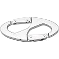 MARINE CITY 8-Shape Carabiner Buckle Snap Clip Hook, Aluminum Alloy, Max Load 15kg, for Hanging Bags, Connecting Tents, Ropes, Kettles