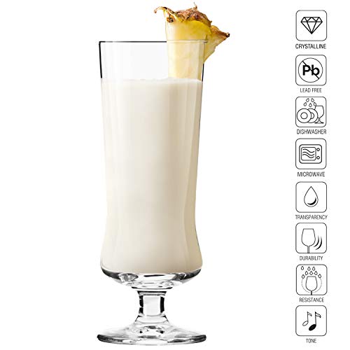 Krosno Pina Colada Cocktailgläser Longdrinkgläser | Set von 6 | 300 ML | Avant-Garde Kollektion | Perfekt für Zuhause, Restaurants und Partys | Spülmaschinenfest – Bild 4