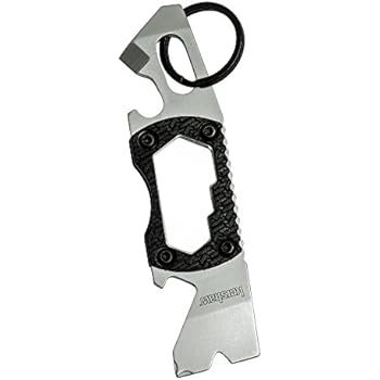 Kershaw PT-2 Compact Keychain Pry Tool (8810X); Features Bottle Opener, Two Screwdriver Tips, Pry Bar, Wire Scraper, Three Hex Drives; Made of 8Cr13MoV Stainless Steel; 0.8 OZ, 3.75 In. Overall Length