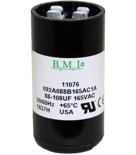 88-108 uF x 165 VAC - BMI Start Capacitor # 092A088B165AC1A