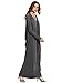 Verdusa Women's Boho Long Sleeve Draped Caftan Casual Loose Long Maxi Dress Heather Grey M