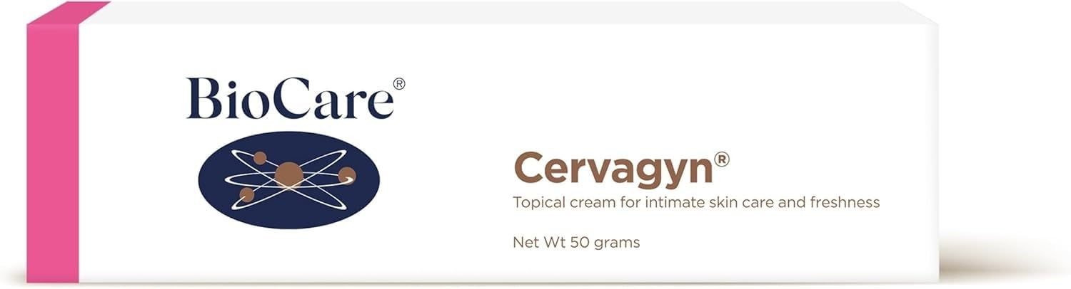 BioCare Cervagyn - Topical Intimate Cream with Live Bacteria, Garlic & Rose Oil - Intimate Skincare & Freshness - 50g