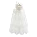 Glamulice Baby Girls Christening Baptism Dress Newborn Floral Embroidered Lace Dresses for Toddler