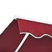 Outsunny 10' x 8' Retractable Awning, Patio Awnings, Sunshade Shelter w/Manual Crank Handle, UV & Water-Resistant Fabric and Aluminum Frame for Deck, Balcony, Yard, Wine Red