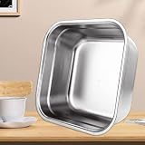 ASelected 304 Stainless Steel Washing Up Bowl 10 Litre 30x30x13cm view 3