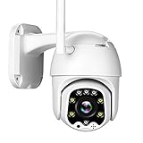 Alptop Outdoor PTZ Wireless WiFi IP Security Camera 1080P Home Surveillance Camera for Baby/Elder/Pet/Nanny Monitor,Pan/Tilt,Two-Way Audio,Motion Detection & Night Vision AT-500DW