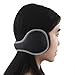 Mraw Unisex Water-proof Foldable/Adjustable Wrap around Earmuffs (Black)
