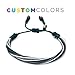 Custom Colors String Bracelet for College, University, High School, Sports Team or Country Flag - Customized Cord Colors and Sizes Sports Fan Gift for Men Women and Kids by Rumi Sumaq
