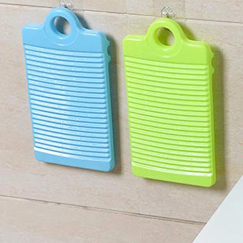 TOPBATHY Household Washboard and Gloves Set Plastic Laundry Washing