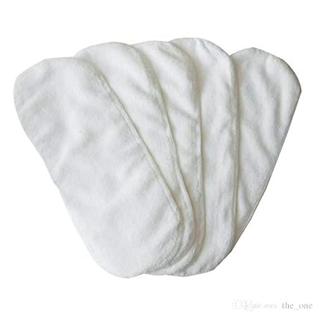 N&M 2-Layer White Cloth Diaper Microfiber Insert (Pack of 3)