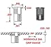MASTER RIVET: AKL250-20-165 (25 Pack) Aluminum Thin-Nut, Large Flange Blind Rivet, Plain Finish, 1/4-20 x .030-.165 Grip Range