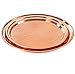 Colleta Home Copper Tray - 2 Pack - Large Tray 15 inch, Medium Tray 13 Inch - Copper Decorative Tray
